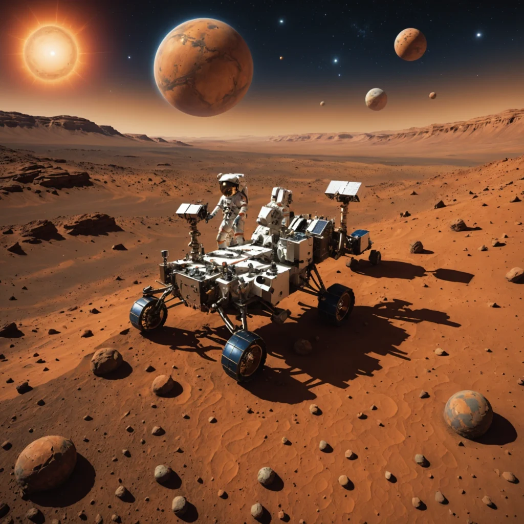 Visiting Mars on the Way to the Outer Solar System