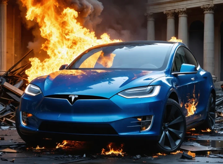 Tesla Faces Arson Vandalism: 17 Cars Set Ablaze in Rome